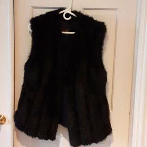 Women's faux fur mink vest